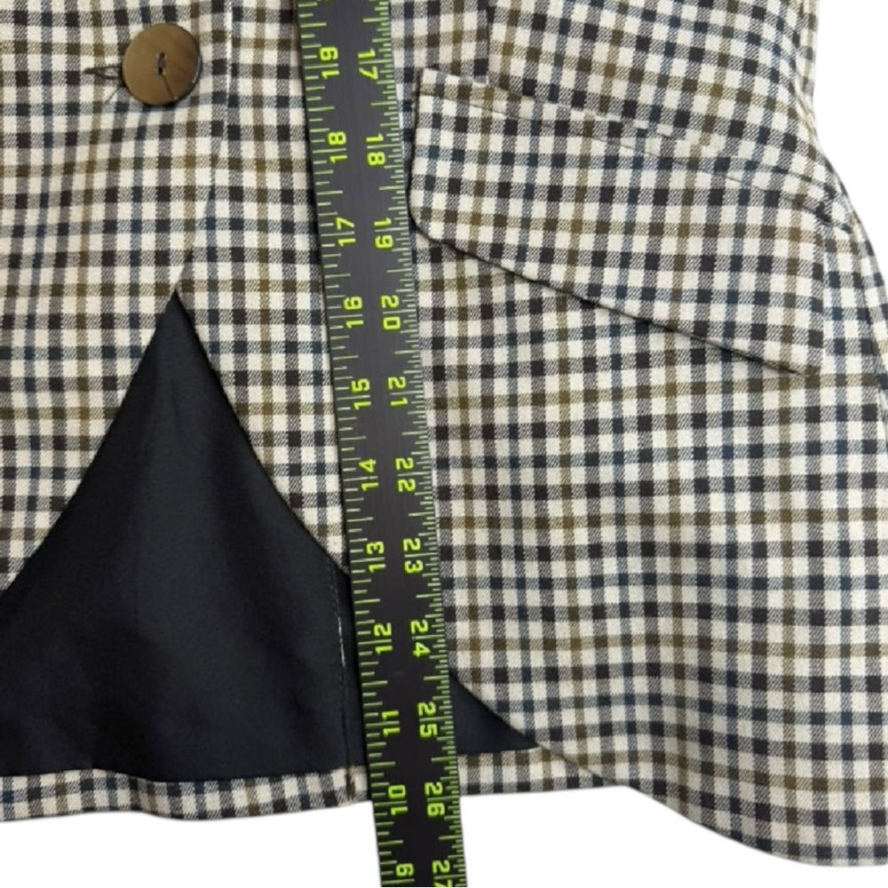 Robert Kitchen Vintage Plaid Blazer Jacket Size 8 M0751 - Picture 11 of 14